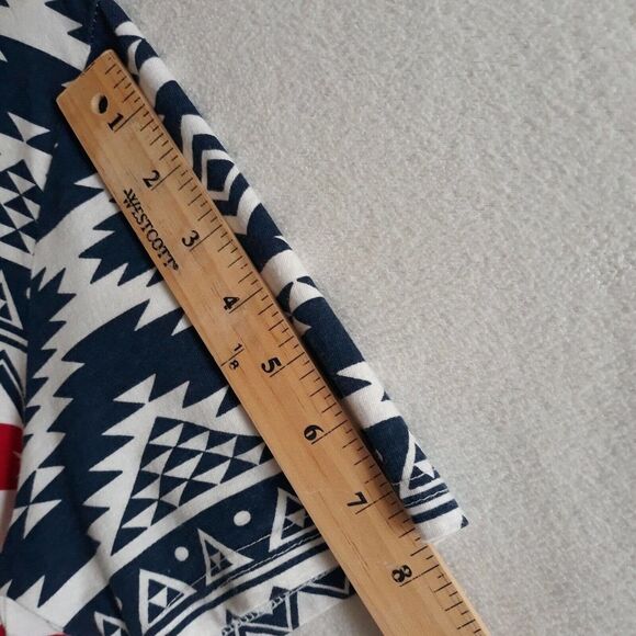 Route 66 T Shirt Men Large Red White Blue Stars Short Sleeves V Neck Lightweight - Picture 7 of 9